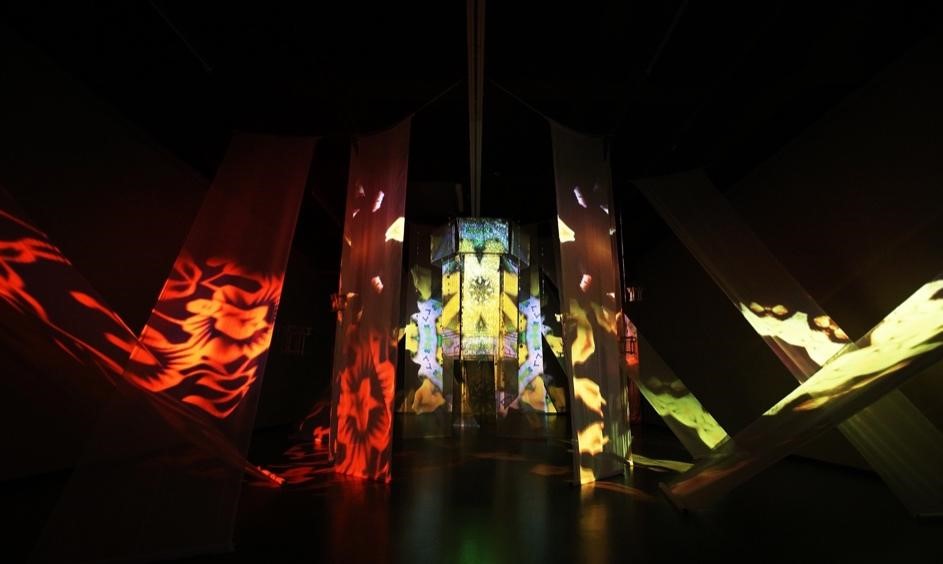 A picture containing indoor, light, dark
Description automatically generated